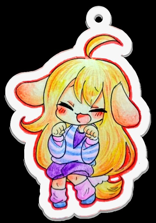 ポチコのアクリルキーホルダ