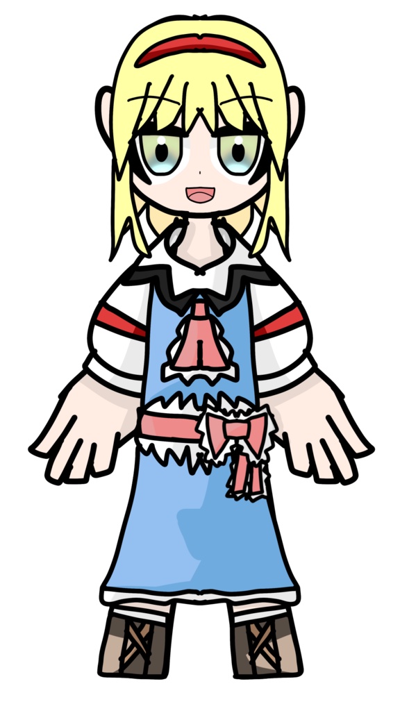 湯呑み茶式ミニキャラ立ち絵Ver.2|アリス・マーガトロイド