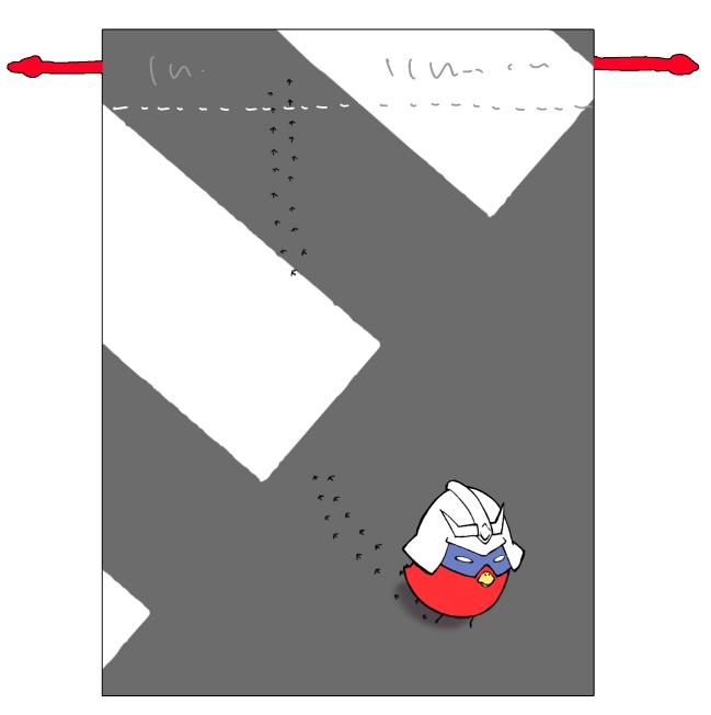 彗星ヒヨコミニ巾着