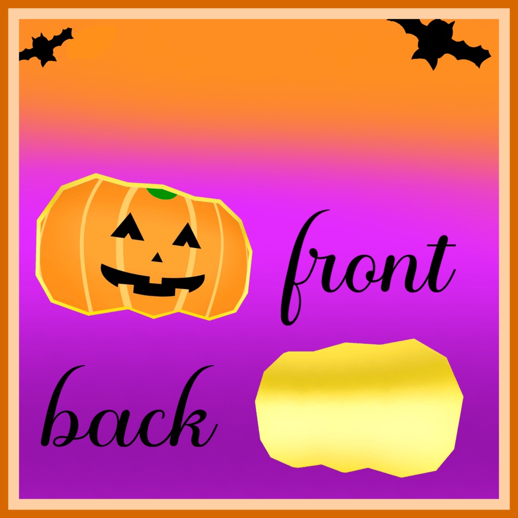 ☆期間限定無料☆【VRChat想定】かぼちゃアクセサリー 【3Dモデル】