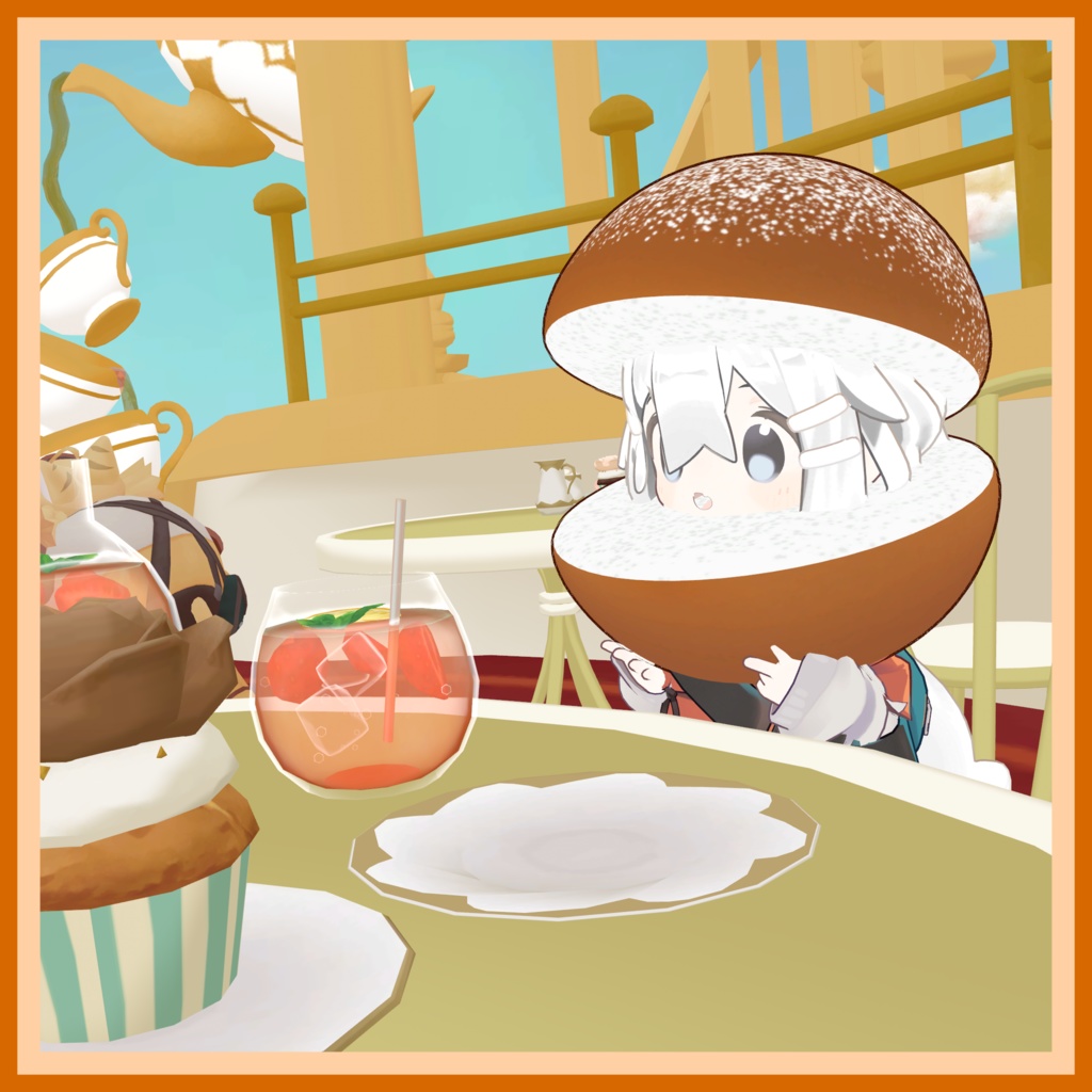 【VRChat想定】まめトッツォ!! 【3Dモデル】【まめひなた対応】