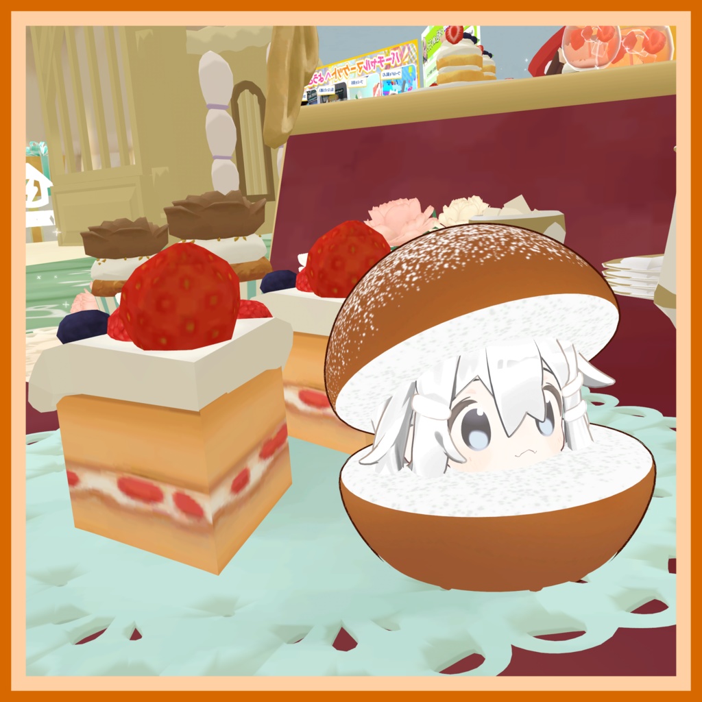 【VRChat想定】まめトッツォ!! 【3Dモデル】【まめひなた対応】