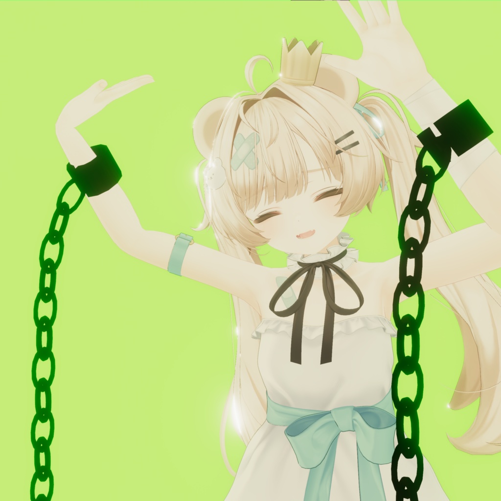 掴める鎖 【3Dモデル】【VRChat想定】【8アバター対応】