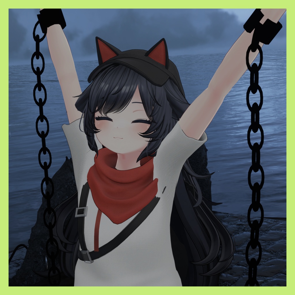 掴める鎖 【3Dモデル】【VRChat想定】【8アバター対応】