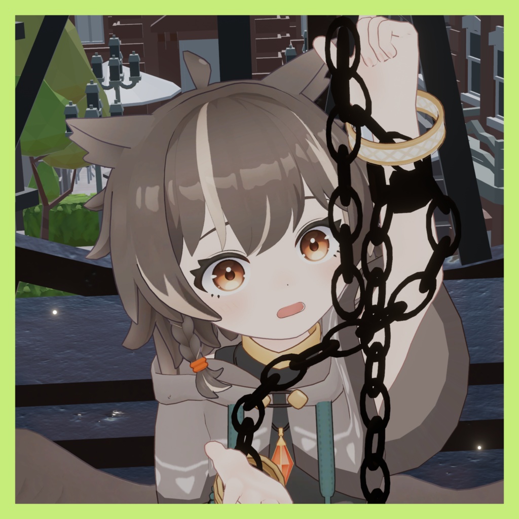 掴める鎖 【3Dモデル】【VRChat想定】【8アバター対応】