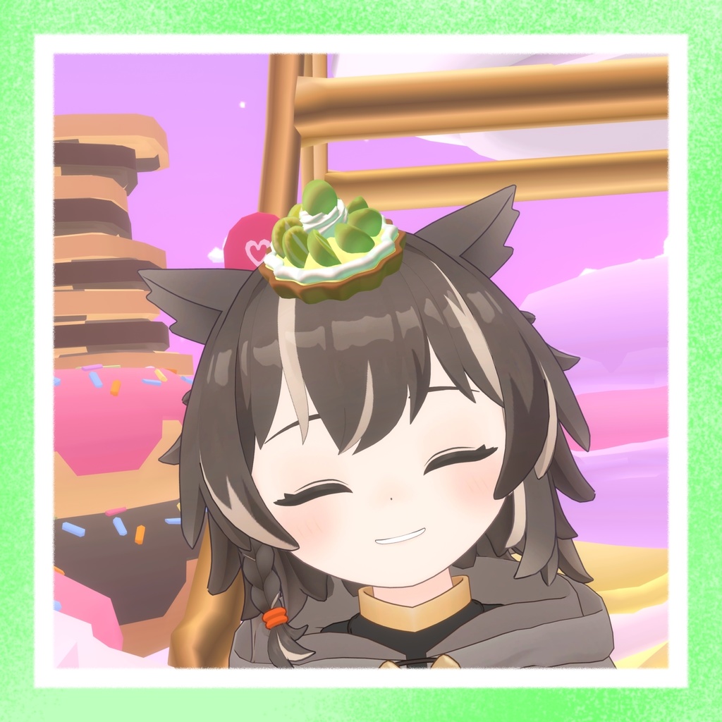 ちょこんと!マスカットタルト!【3Dモデル】【VRC想定】