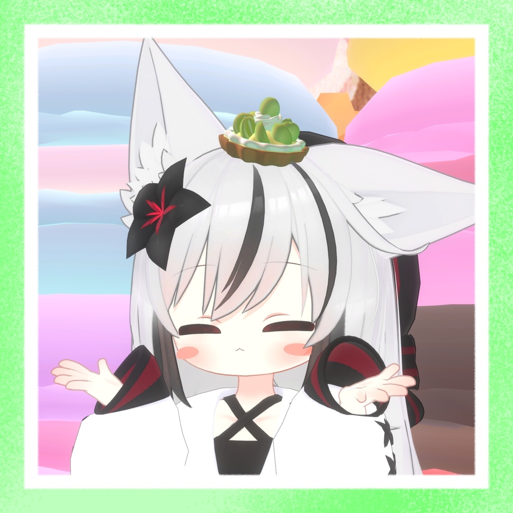 ちょこんと!マスカットタルト!【3Dモデル】【VRC想定】