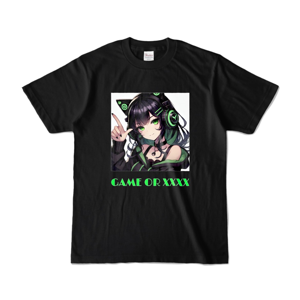 ゲーム女子GAME OR XXXX Tシャツ(緑)