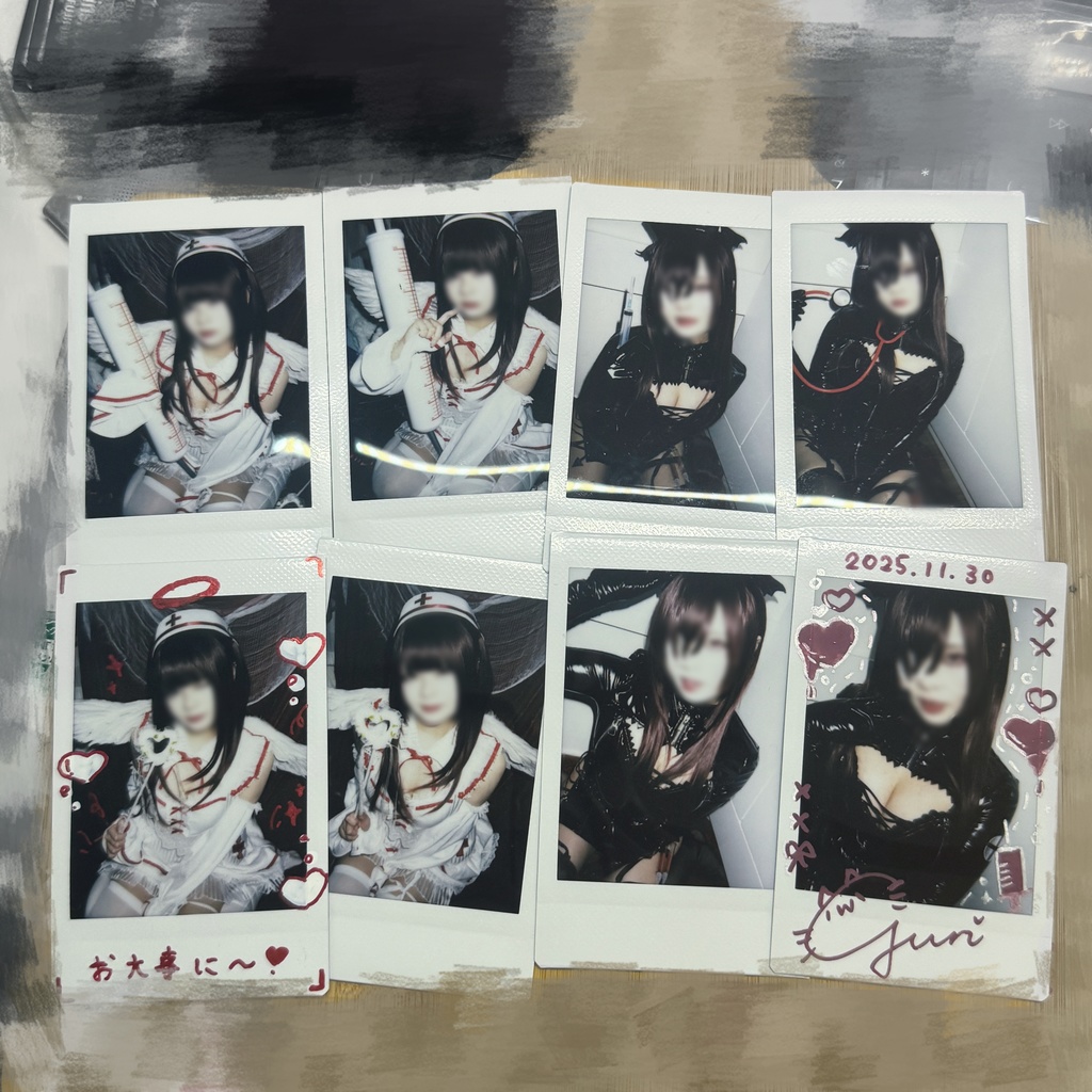 天使と悪魔ナースチェキ(落書き+サイン付き)