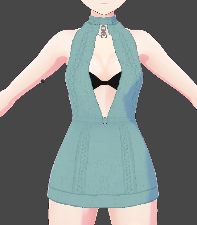 Virgin Killer Dress And Thigh Highs - Ten Colors