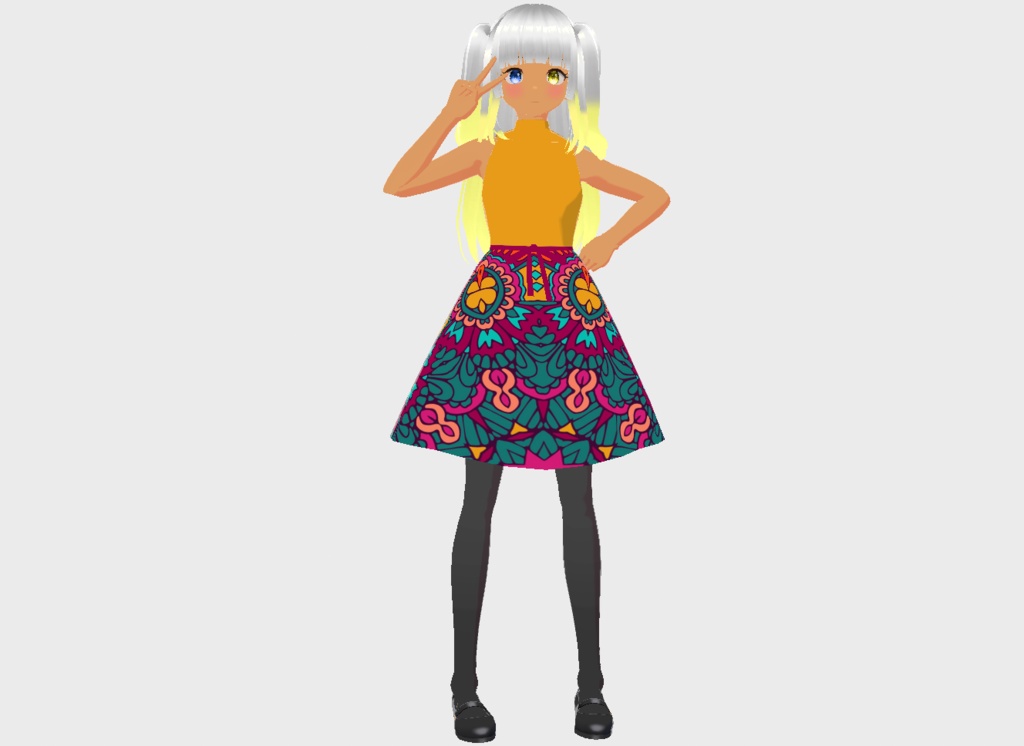 [Vroid] Yellow Flower Dress