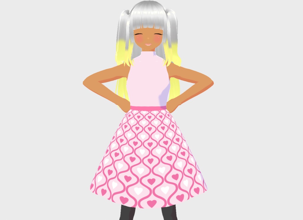 [Vroid] Pink Valentines Dress