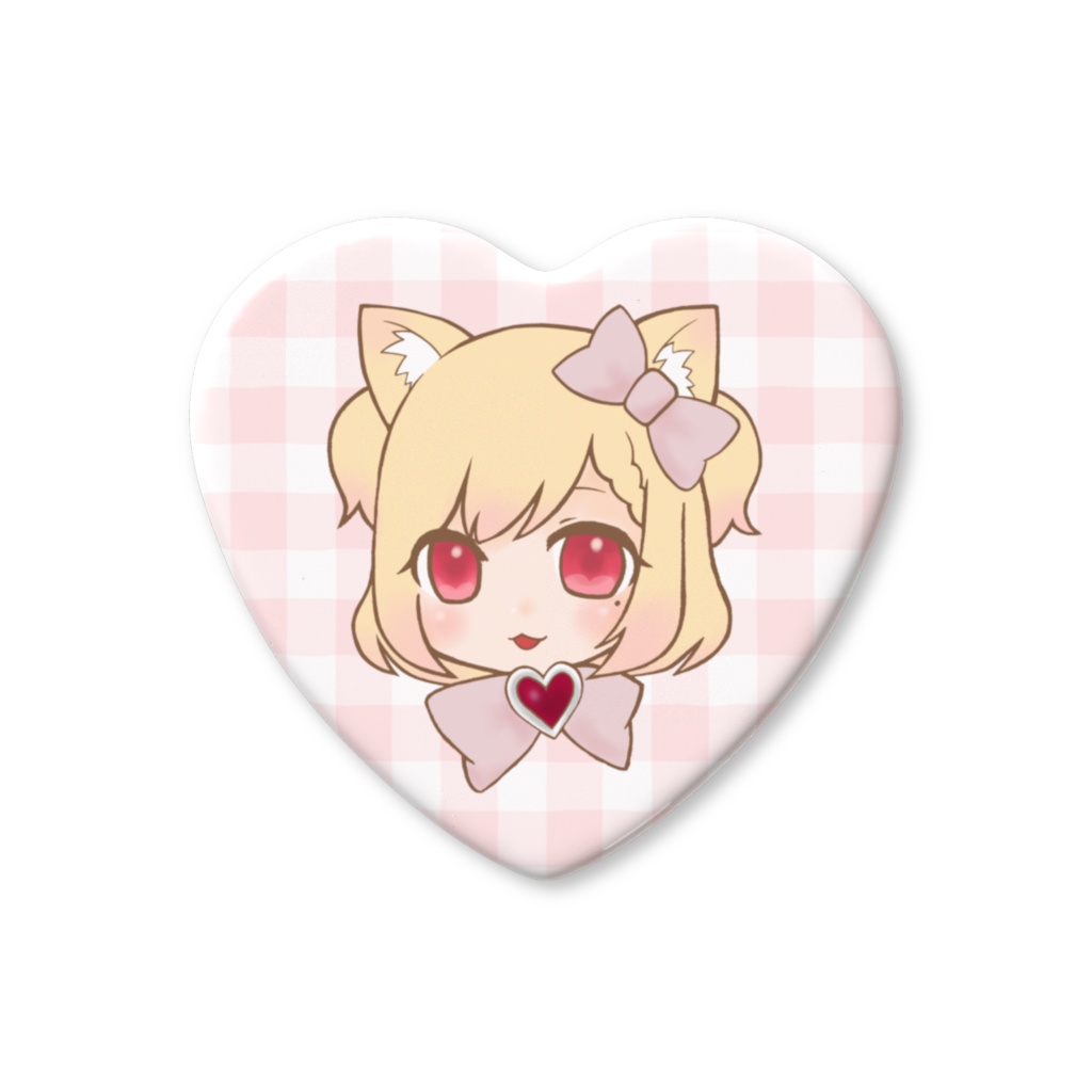 リリードール♡Live2Dお披露目記念 ハート缶バッジ