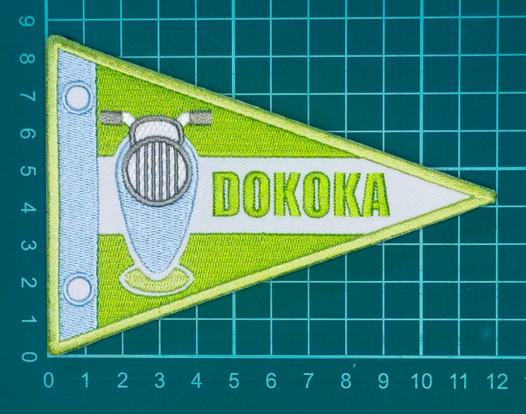 「目的地はDOKOKA」ワッペン