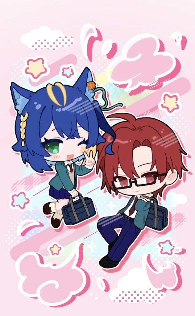 【表情差分おまけ付】SDイラスト制作