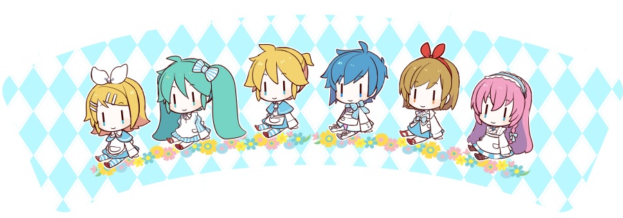 6人のアリスのカップスリーブ