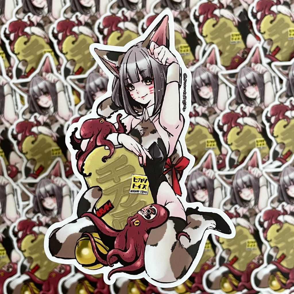 東京縁起/招き猫ステッカー