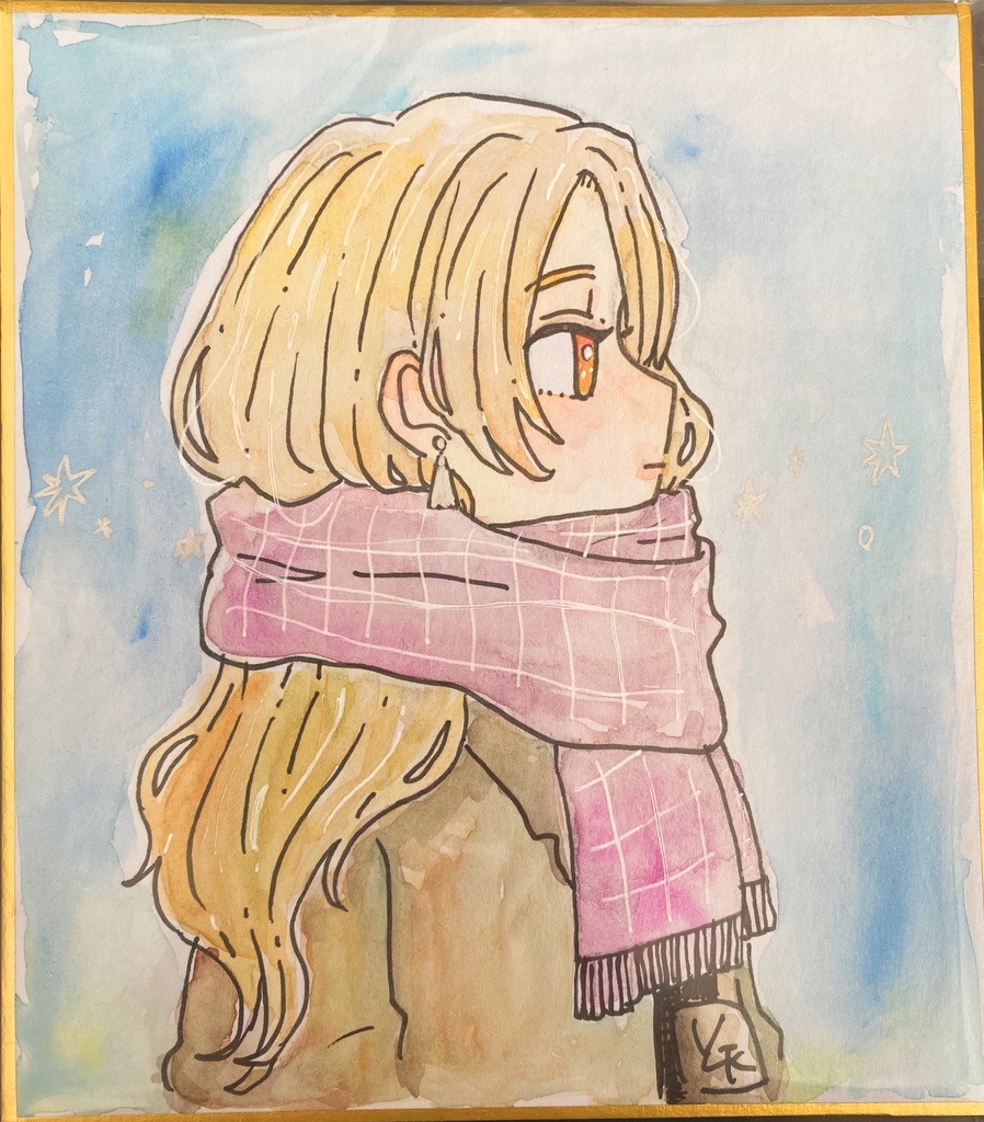 【ミニ色紙】アナログ原画❶