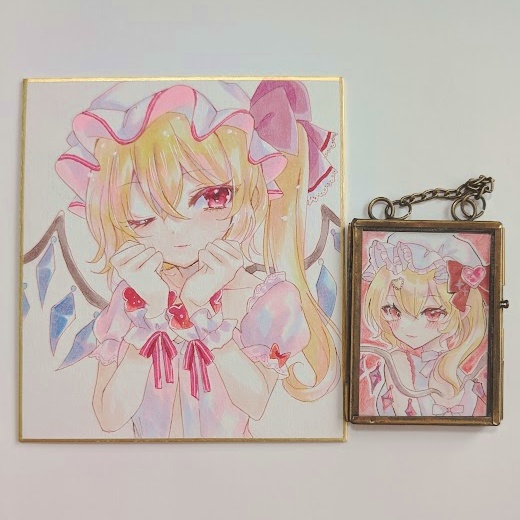 【小色紙＆原画キーホルダーセット】東方project／フラン