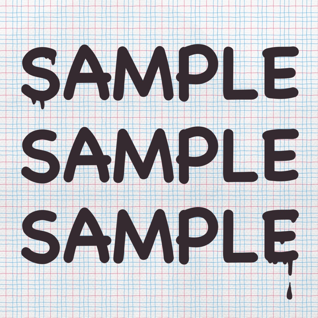 《Procreate》パターンブラシ スクエア 12本セット Pattern brush Square