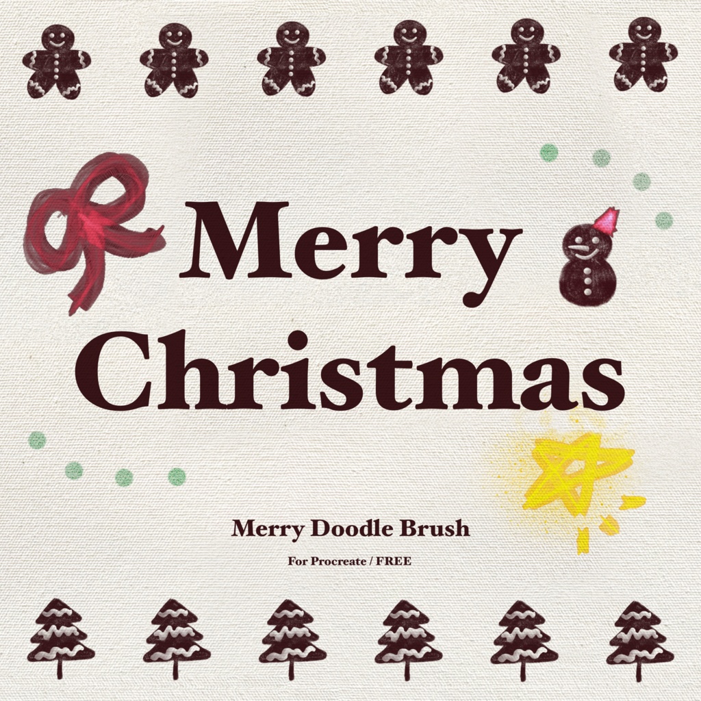 《Procreate》Merry Doodle Brush