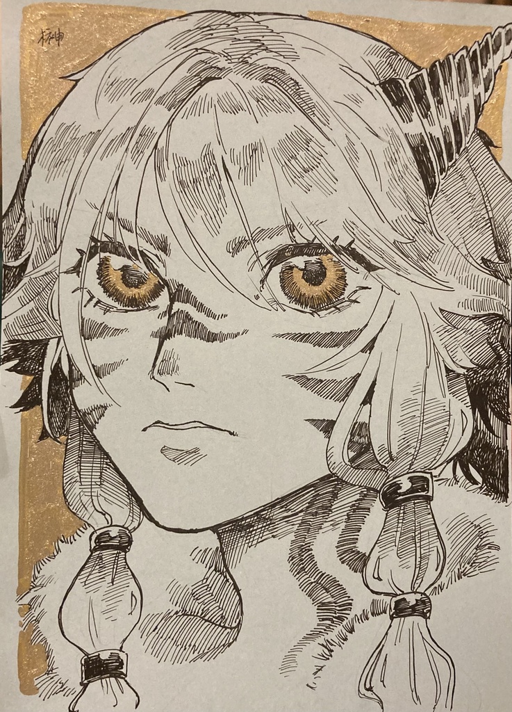 ペン画 イラスト 原画 Sakaki Booth