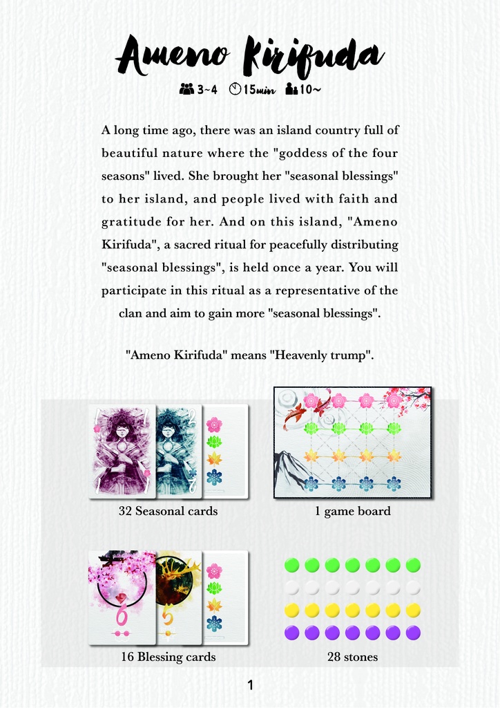 【English manual】アメノキリフダ(Ameno Kirifuda)
