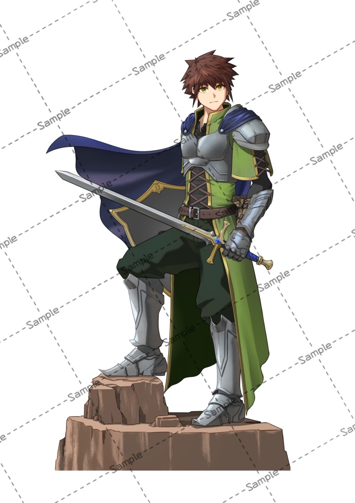 剣士・冒険者キャラクター(表情差分5種、通常含む)