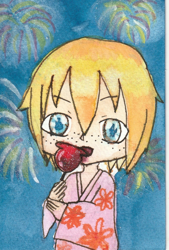 オーダー式アナログイラスト