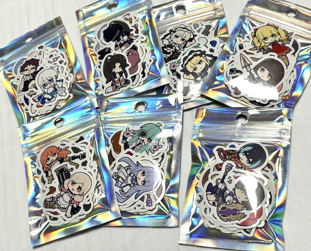 変身衣装シールセット(ホログラムジッパーバッグ)