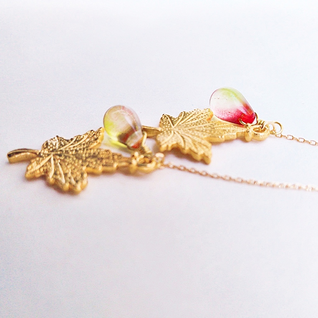 煉獄杏寿郎✼青もみじピアス