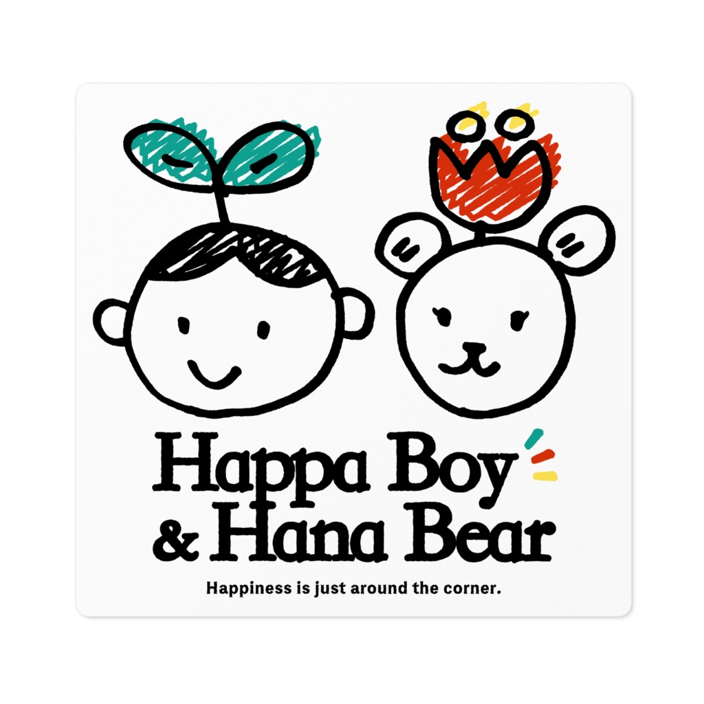 Happa Boy & Hana Bear ステッカー
