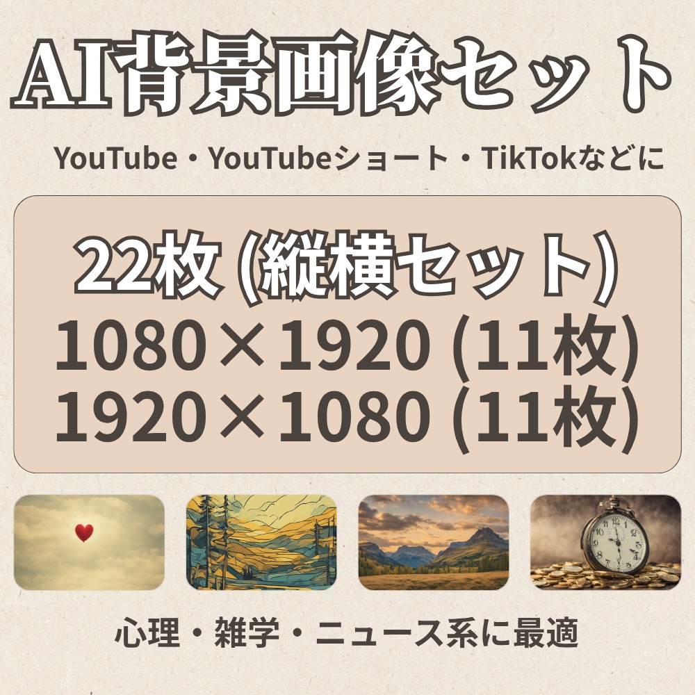 【AI背景画像セット 22枚】抽象背景|心理・雑学・恋愛・ニュース系動画向け|1080×1920|1920×1080|関連動画:“ひとりになりたい日”に心が求めているもの【心理学雑学10選】