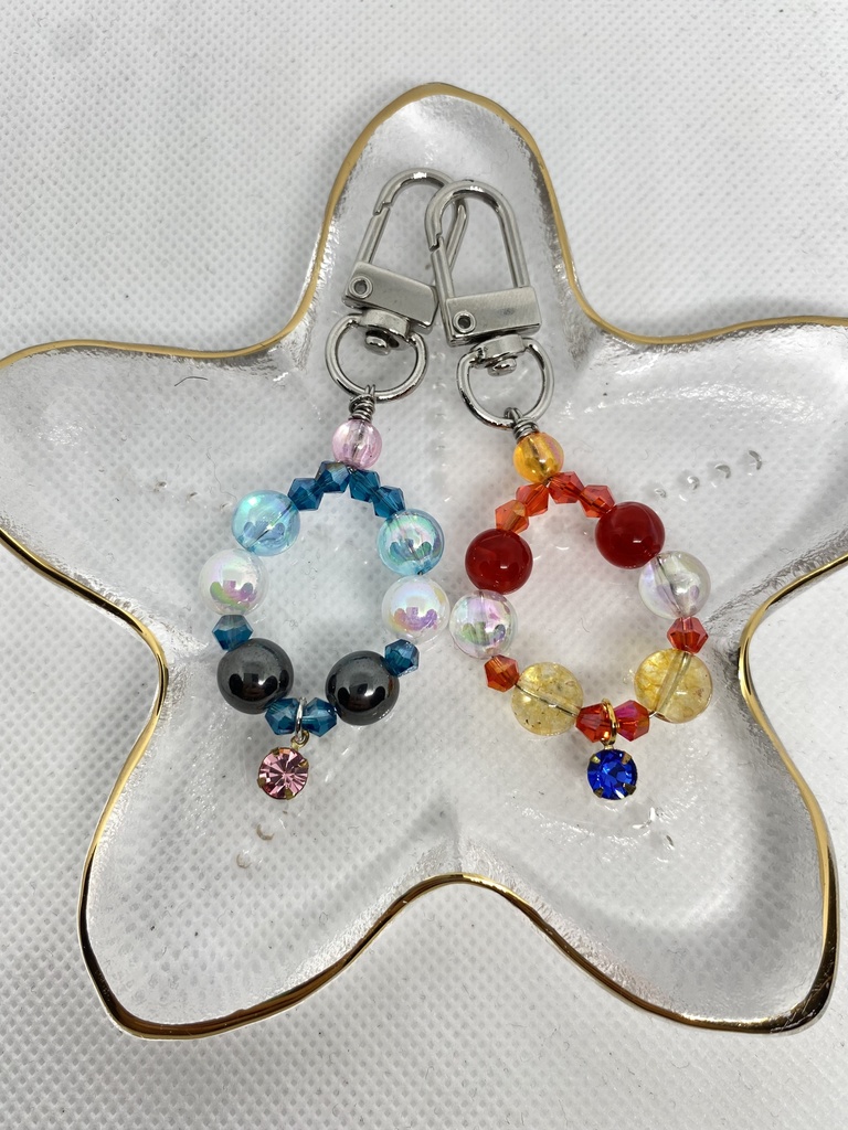 【鬼滅の刃】六花と狛犬(猗窩座概念キーホルダー)