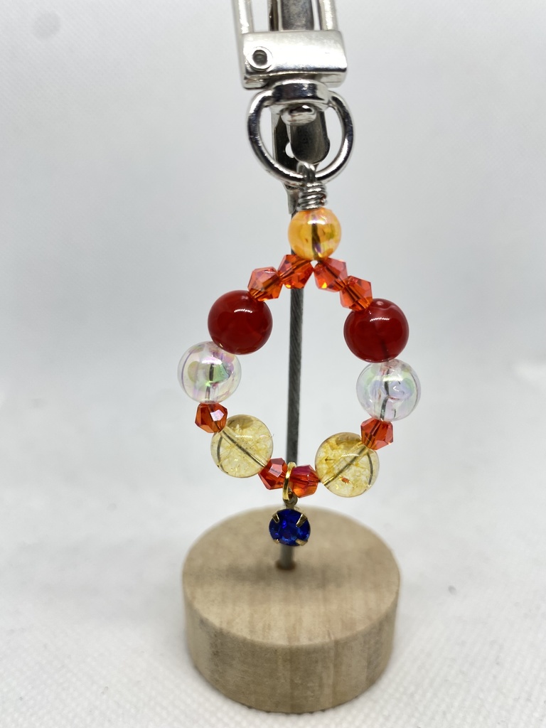 【鬼滅の刃】六花と狛犬(猗窩座概念キーホルダー)