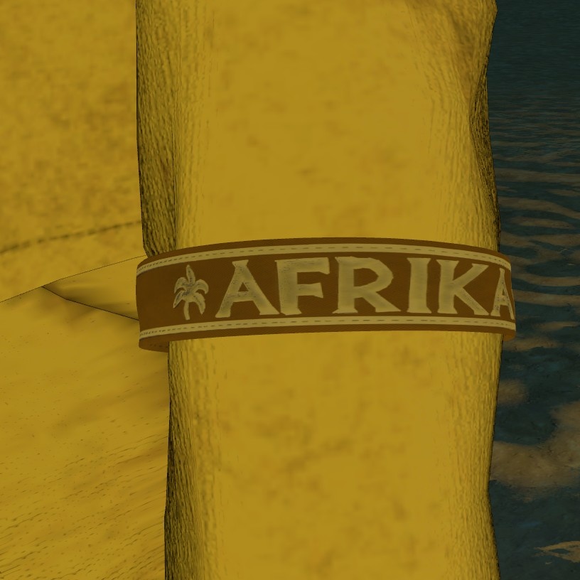 【VRC想定】ドイツ軍従軍カフタイトル 4種セット(クレタ・アフリカ・アフリカコップス・クールラント)