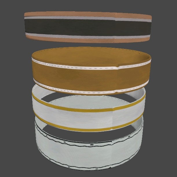 【VRC想定】ドイツ軍従軍カフタイトル 4種セット(クレタ・アフリカ・アフリカコップス・クールラント)