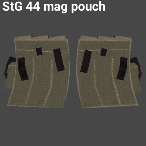 【VRChat想定】StG44用 マガジンポーチ & 取扱説明書(マニュアル)3Dモデル