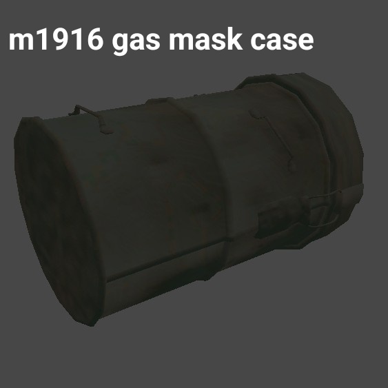 【3Dモデル】第一次世界大戦 ドイツ軍 M1916 ガスマスクケース (WW1 German M1916 Gas Mask Canister)