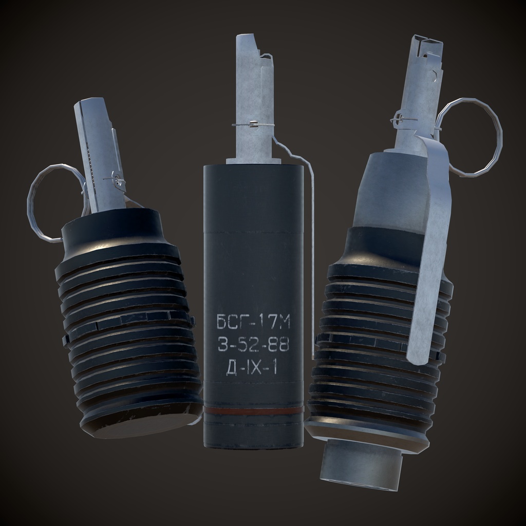 【VRChat】 ソ連製 手榴弾/閃光手榴弾 セット