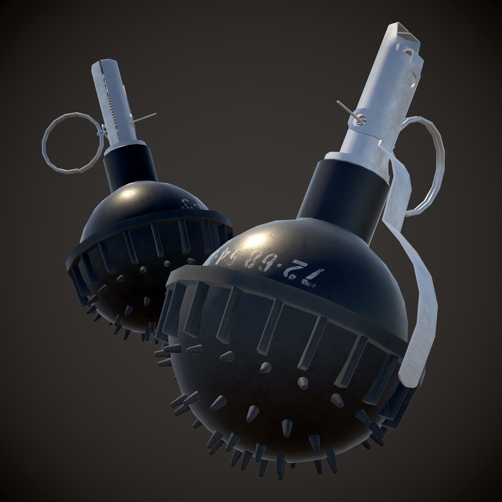 【VRChat】 ソ連製 手榴弾/閃光手榴弾 セット