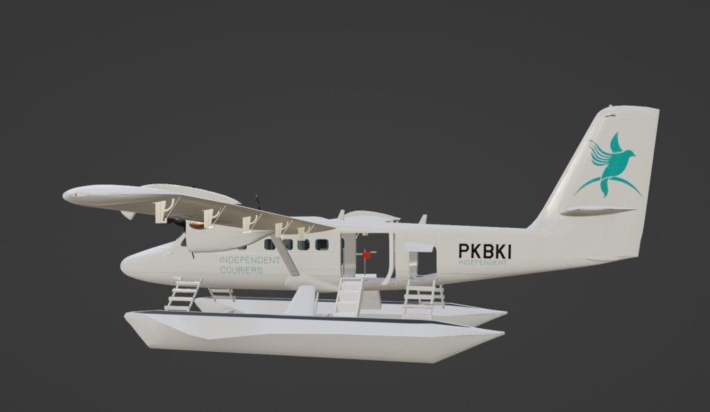 (3D Aircraft) DHC-6 Seaplane