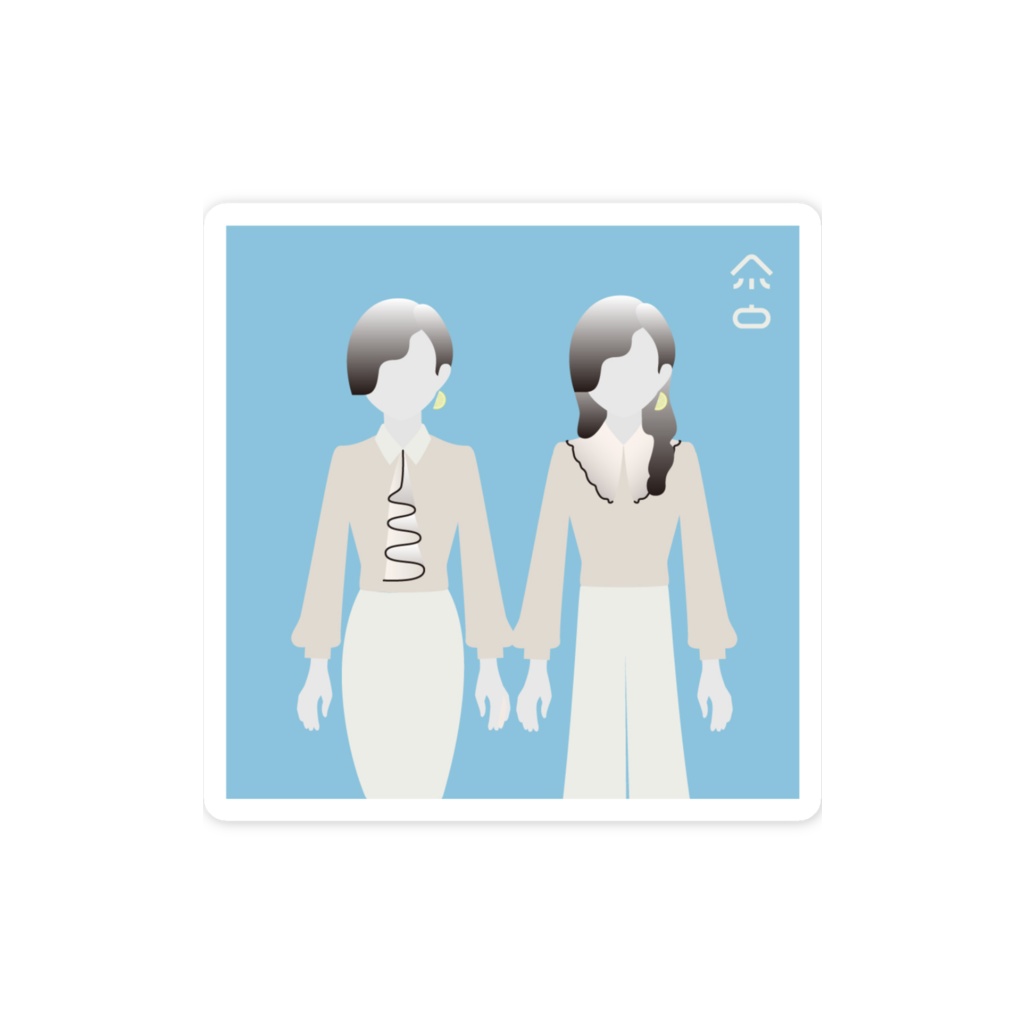 牡蠣のステッカー