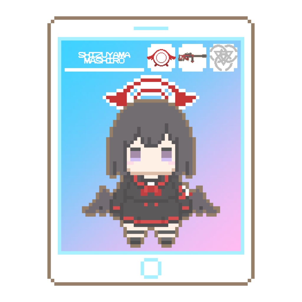 ドットキーホルダー【静山マシロ】