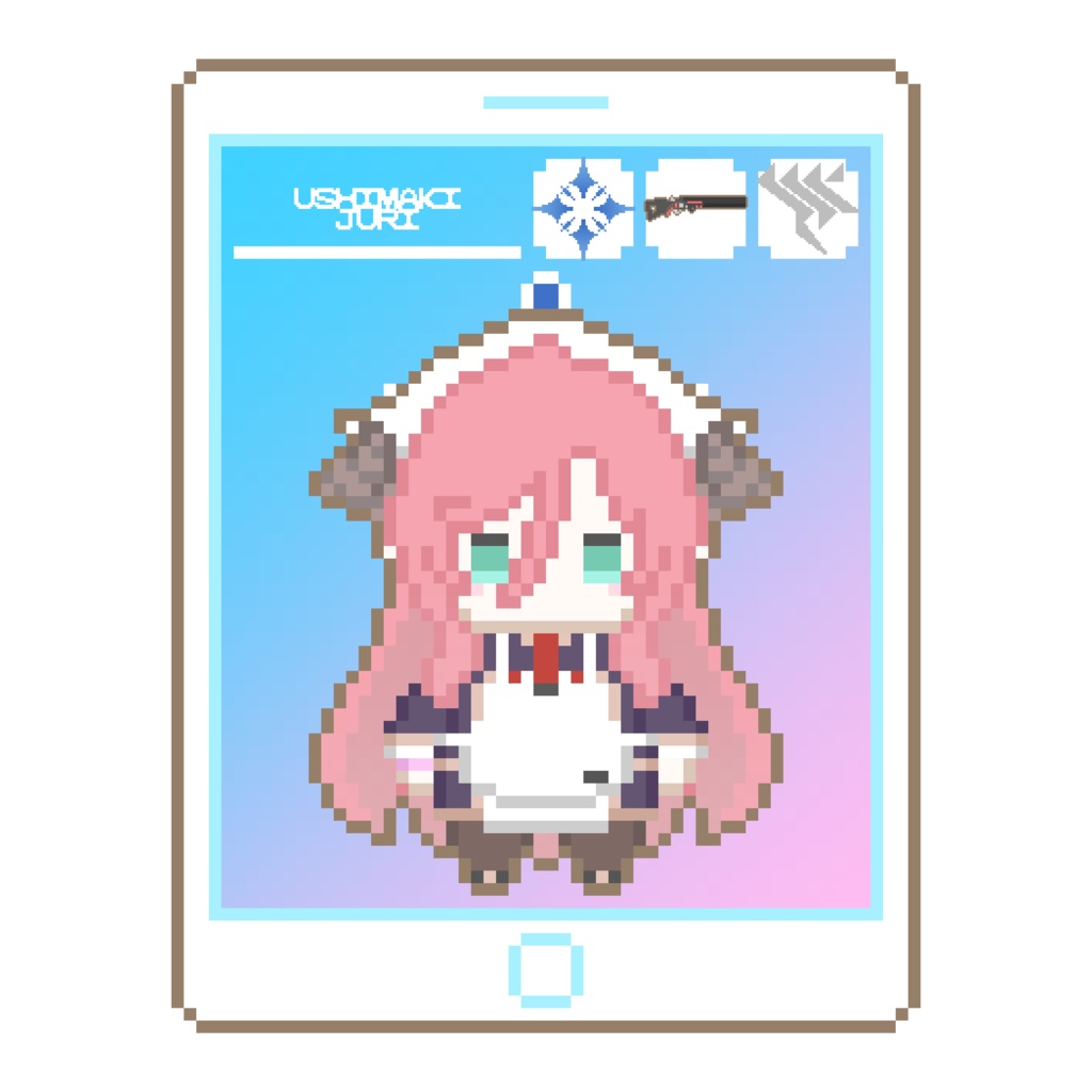 ドットキーホルダー【牛牧ジュリ】