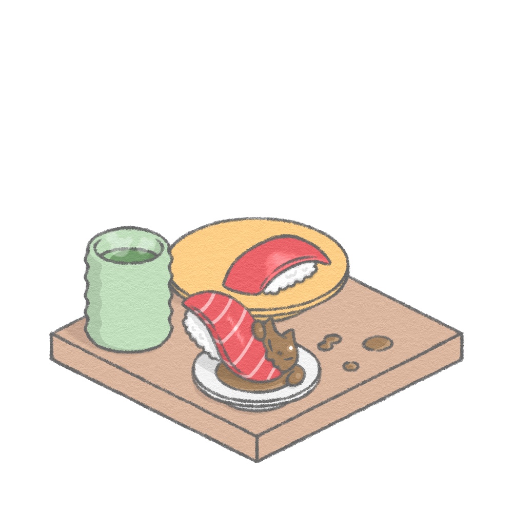 【アクリルキーホルダー】醤油ねこ