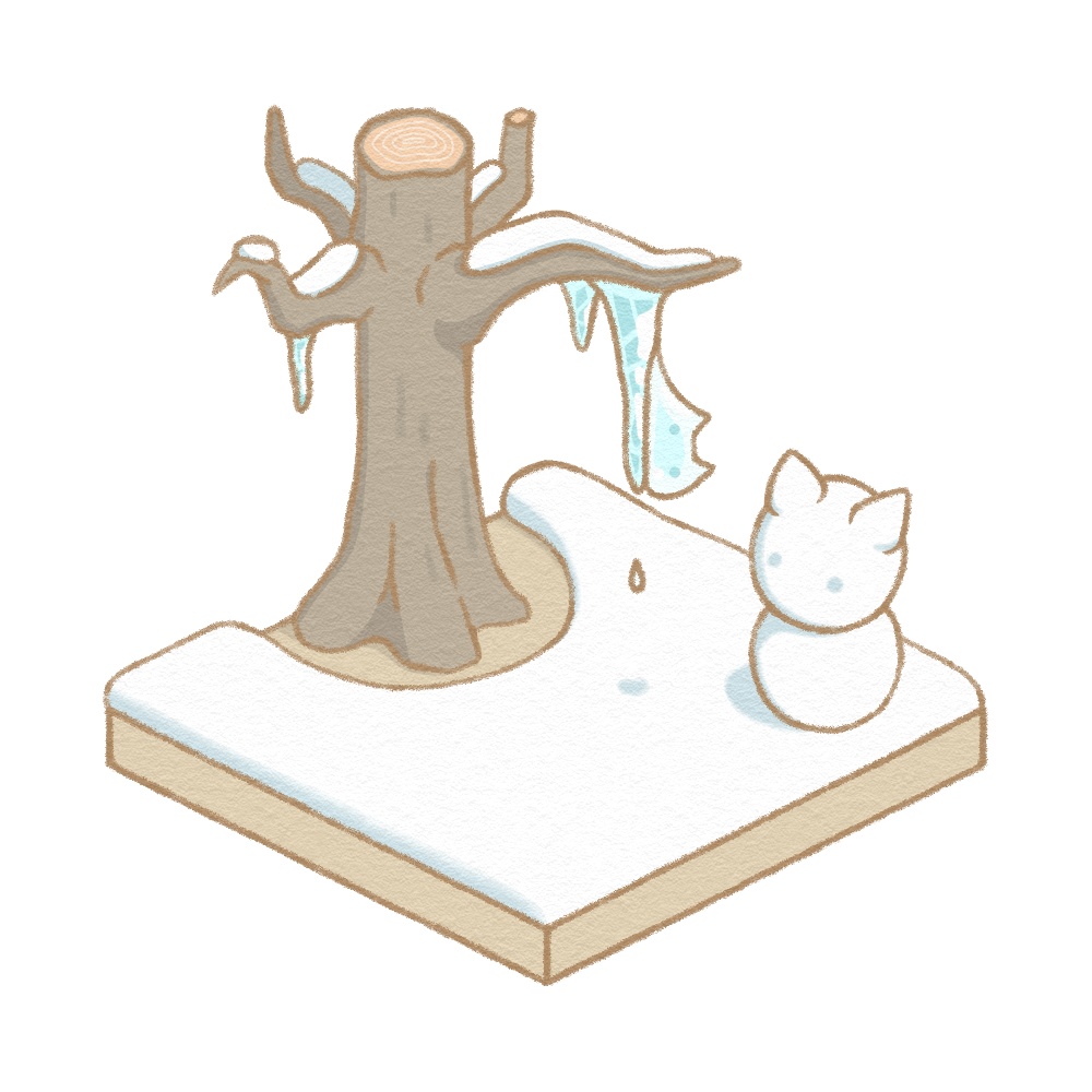 【アクリルキーホルダー】氷柱ねこ