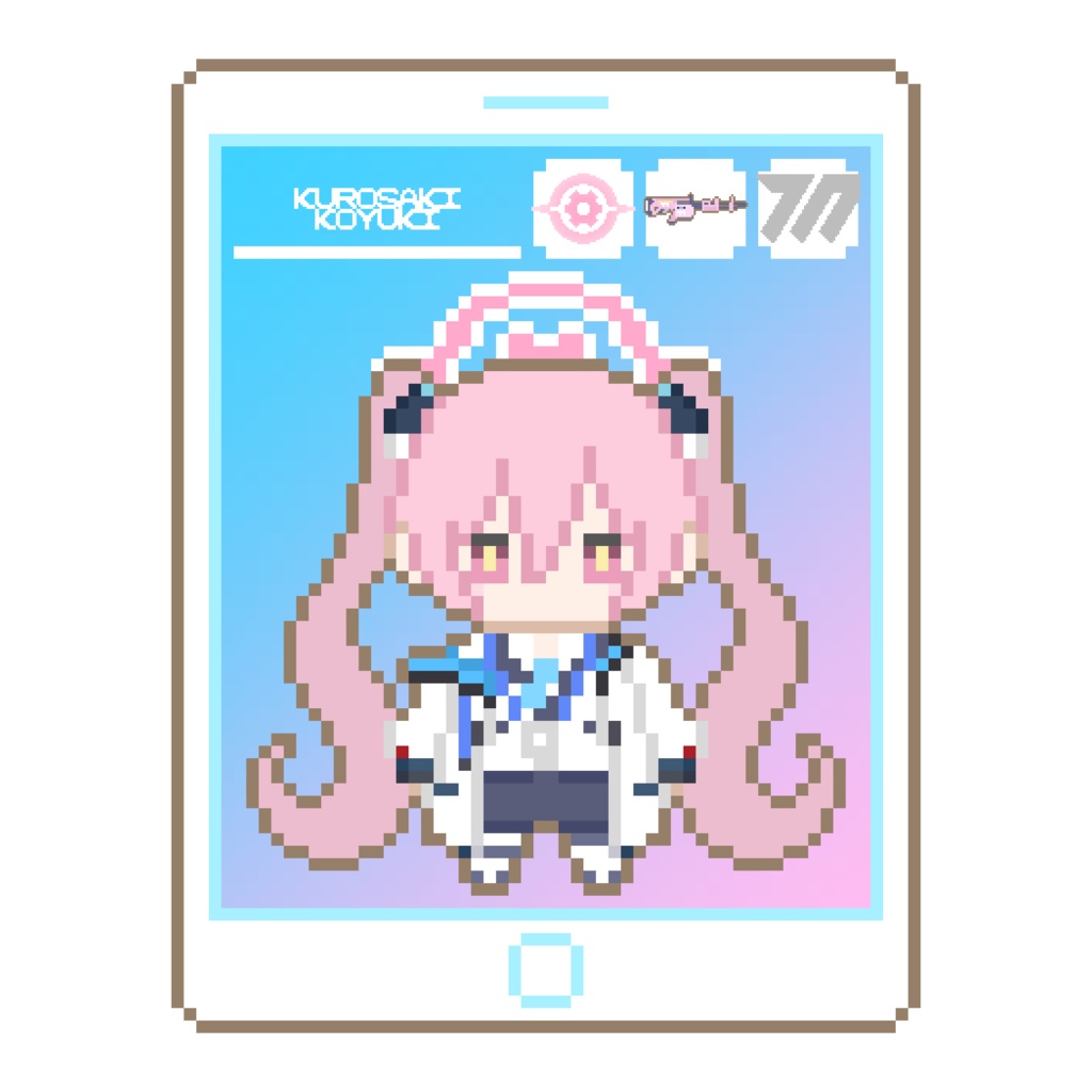 ドットキーホルダー【黒崎コユキ】