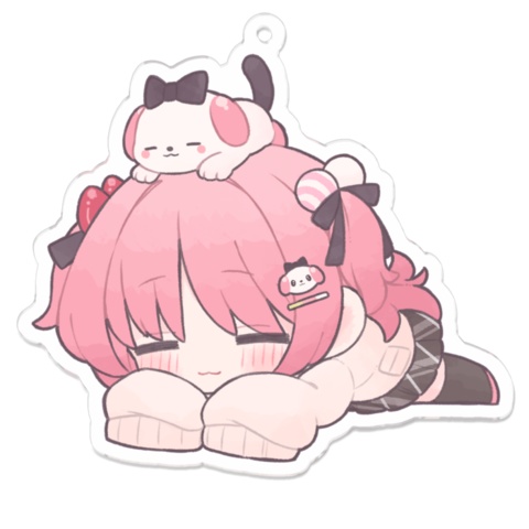 ぴた アクリルキーホルダー(おねんねver.)