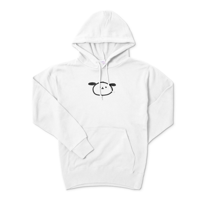 犬 パーカー(黒と白)